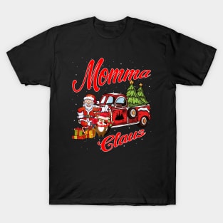 Momma Claus Santa Car Christmas Funny Awesome Gift T-Shirt